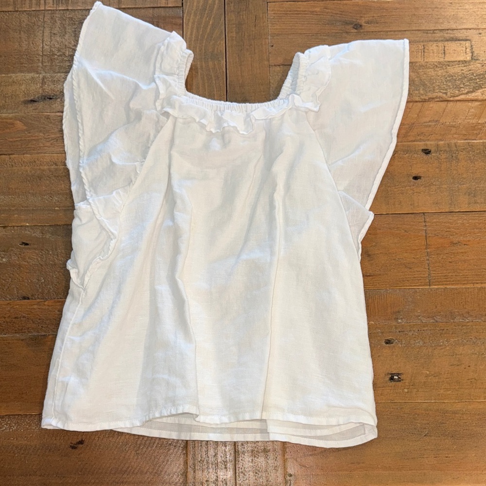 Crewcuts White Girls Blouse Small (6-7)